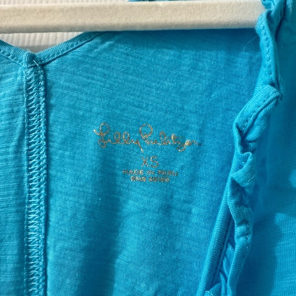 Lilly Pulitzer teal tank top size xs - Picture 2 of 2